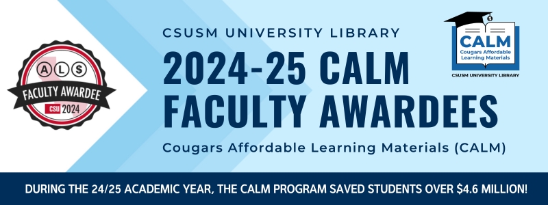 Image for the Spotlight on CALM Faculty Awardees