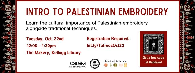 Image for the Spotlight on Intro to Palestinian Embroidery Workshop