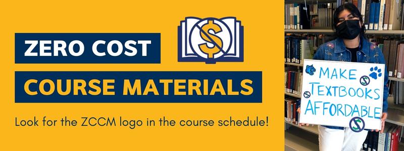 Image for the Spotlight on Find Courses with Zero Cost Course Materials (ZCCM)