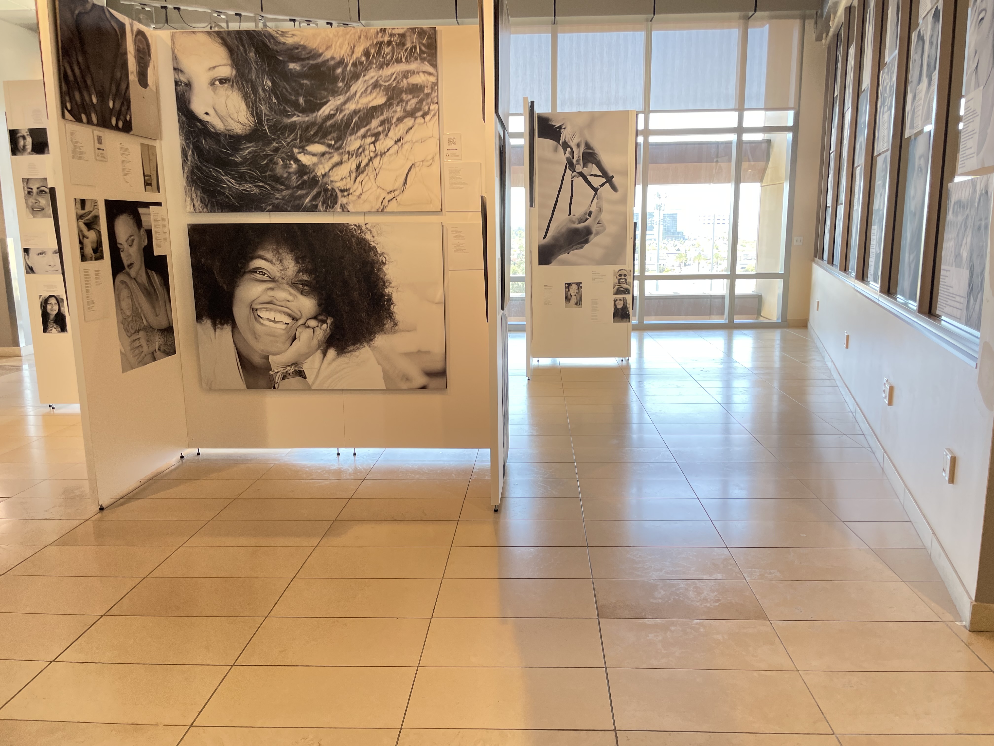 image of photographs in the exhibit